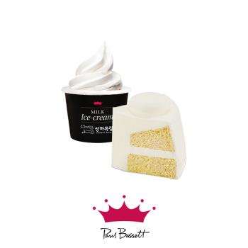 [폴 바셋] 바닐라 쉬폰 케이크(조각)+밀크아이스크림 이미지