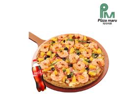 [피자마루] [피자마루] 몬스터 하와이안쉬림프 피자 + 콜라 1.25L 이미지
