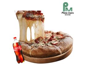 [피자마루] [피자마루] 리얼시카고 오리지널 피자 + 콜라 1.25L 이미지
